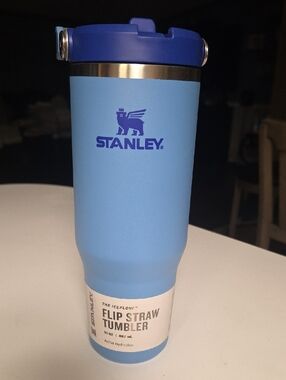 Stanley Light Blue and Royal Blue Insulated Flip Straw Tumbler